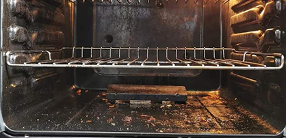 Before oven cleaning in Essex